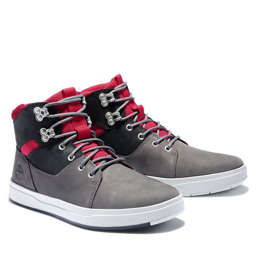 Botas Chukka Masculino - Timberland Davis Square - IPLKY5761 - Cinzentas